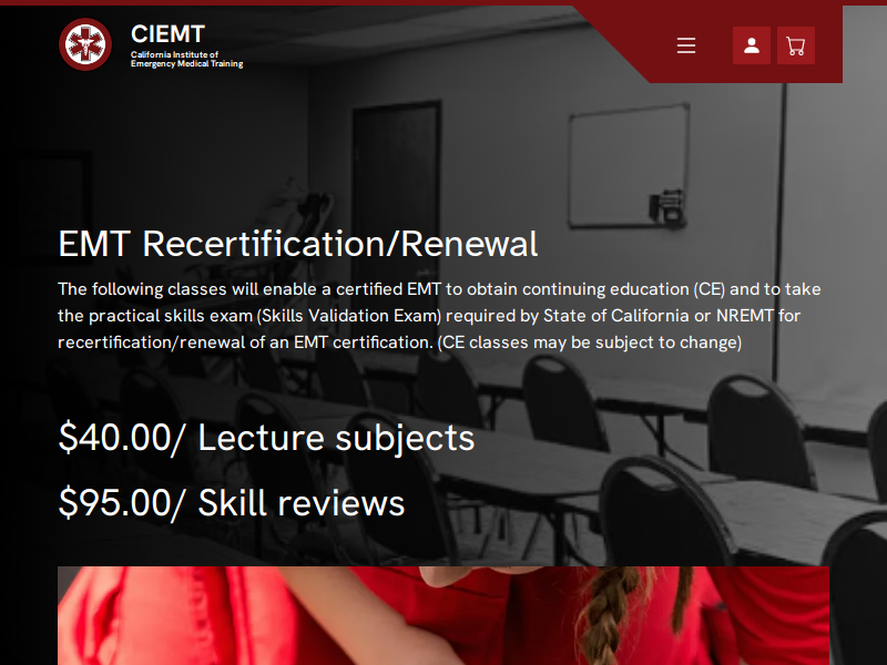 EMT Recertification/Renewal — CIEMT